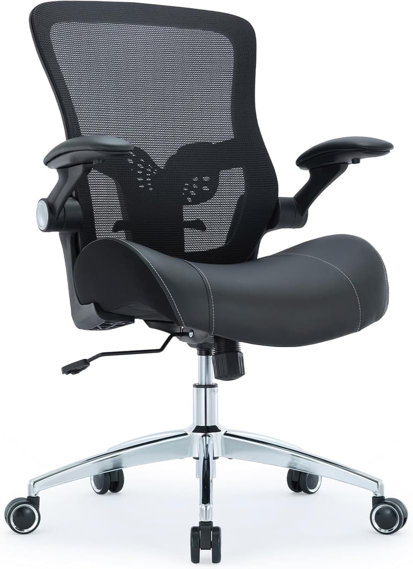 Office Chair Ergonomic Desk Chair-400lbs Big and Tall Heavy Duty, Wide & Soft 3D Modeling Foam Cushion Home Office Desk Chair with Adjustable Seat Height, Executive Computer Task Chair