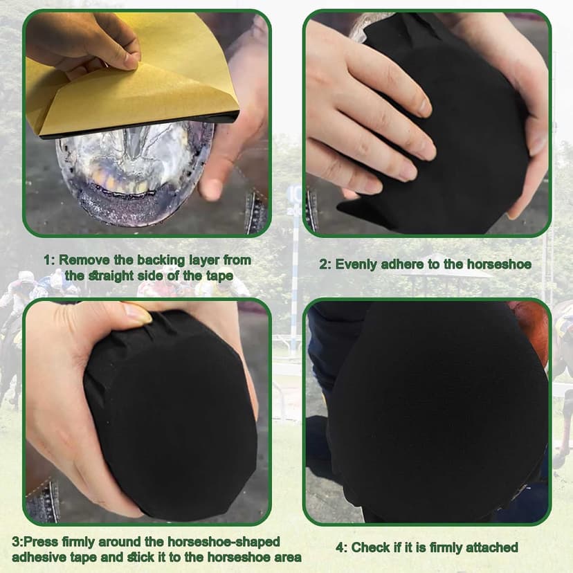 EPICHORIZON 12 Pack Horse Hoof Tape Cotton Strong Sticky Horse Hoof Wraps Simple, Breathable Hoof Packing for Hoof Wound Management and Laminitis Abscess Relief Additional Protection for Horse Hoove