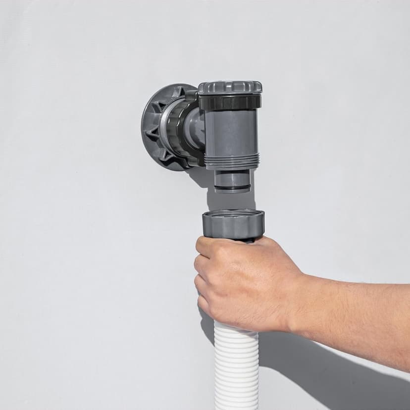 Bestway 2,500 GPH Filter Pump for Above Ground Swimming Pool with Type IV-B Cartridge, Adapter Accessories and Timer