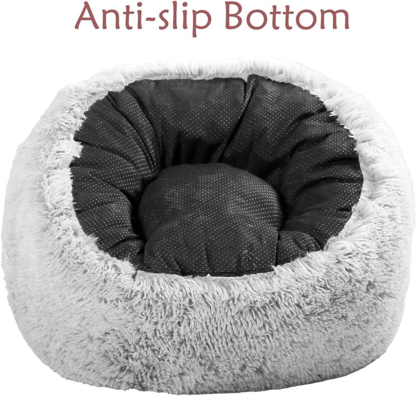 Plush Faux Fur Bean Bag Chairs, Memory Foam Filled Sofa Chair Shape Bean Bag for Adults/Teens/Kids, Ultra-Soft Lazy Sofa for Living Room Bedroom College Dorm, Grey