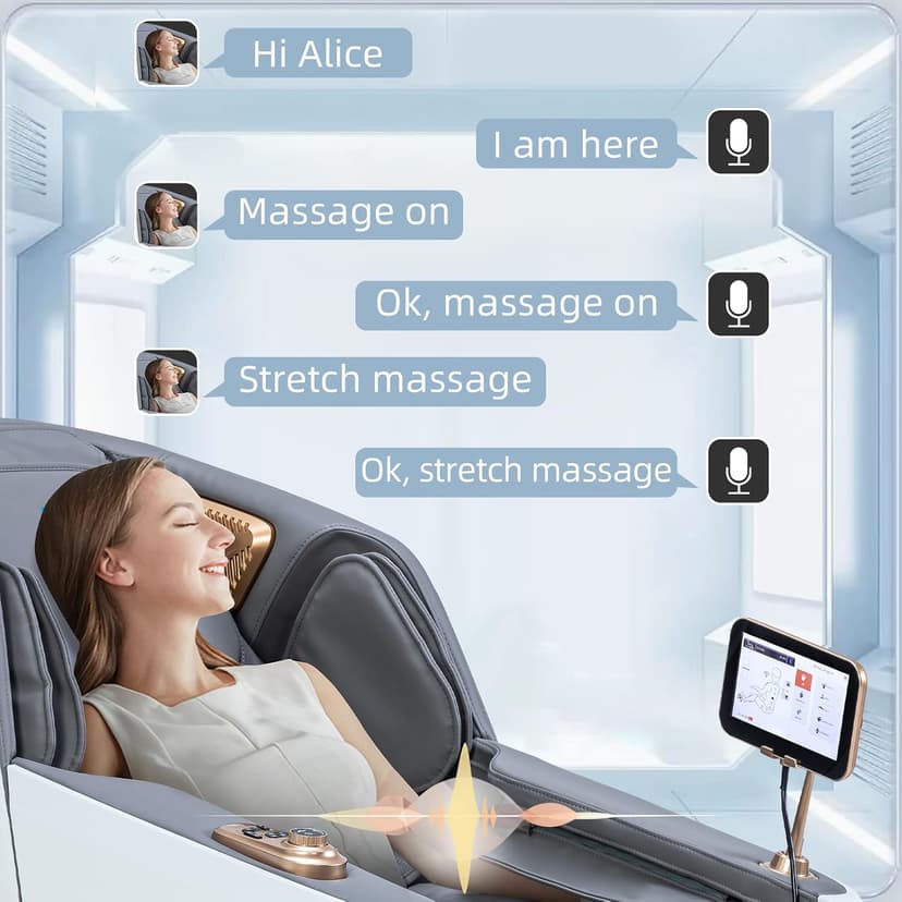 MassaMAX 2026 4D Massage Chair, Full Body Recliner with OTA Cloud Tech, Deep Yoga Stretch, 27 Auto Modes, 55" SL Track, APP & AI Voice Control, Auto Footrest, Zero Gravity, and Heating for Relaxation