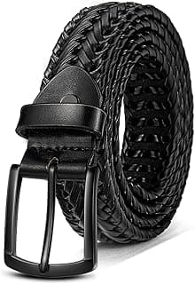 KEMISANT Men Belt, Braided Belt Comfortable For Men Casual Jean Golf 1 3/8"