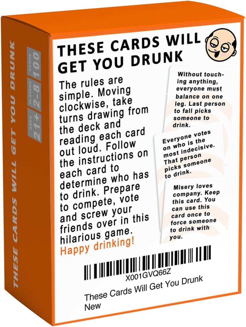 These Cards Will Get You Drunk, Fun Adult Drinking Game for Parties