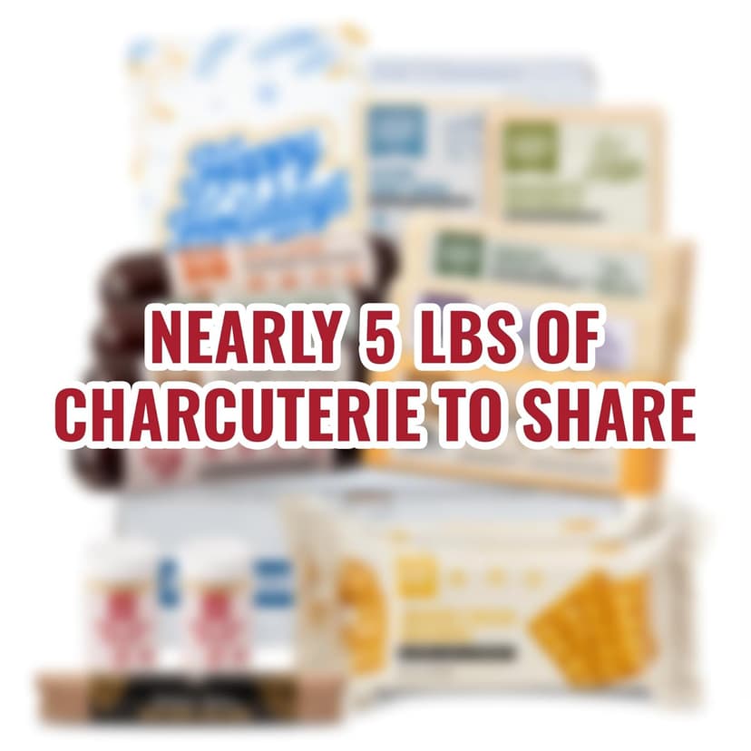 Farmers Market Gift Basket, Gluten Free, Keto, Paleo, Low Sodium, Zero Sugar, Genoa Salami, Christmas Charcuterie Board, Holiday Meat and Cheese Gift Baskets, Festive Selection