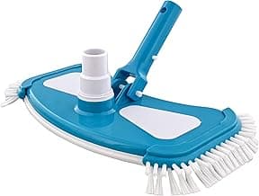 U.S. Pool Supply 12" Deluxe Weighted Butterfly Pool Vacuum Head with Side Brushes, Swivel Hose Connection, Pole Handle - Clean Debris Above Ground & In-Ground Swimming Pools, Spas – Vinyl Liner Safe