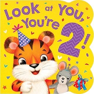2nd Birthday Book for Boys & Girls – Look At You, You’re 2! | Cute Animal Rhymes Board Book for 2 Year Olds 163854283X