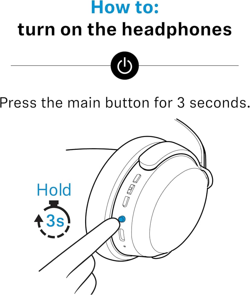 Sennheiser ACCENTUM Wireless Bluetooth Headphones Noise Cancelling - Up to 50HR Playtime, Hybrid Noise Cancelling (ANC), All-Day Comfort, Bluetooth Over Ear Headphones for School, Traveling, White