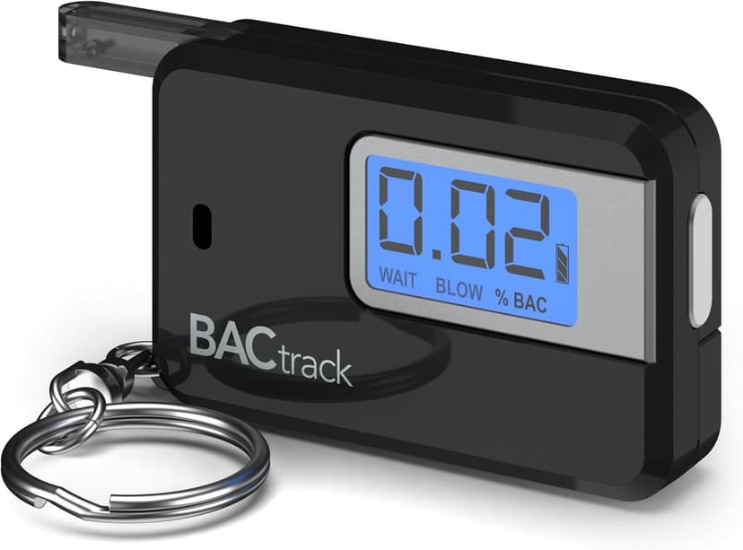BACtrack Go Keychain Breathalyzer (Black) | Ultra-Portable Pocket Keyring Alcohol Tester for Personal Use
