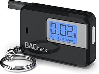 BACtrack Go Keychain Breathalyzer (Black) | Ultra-Portable Pocket Keyring Alcohol Tester for Personal Use