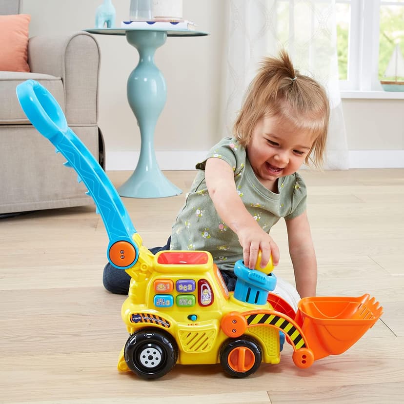 VTech Pop-a-Balls Push and Pop Bulldozer, Yellow B06WV7VBY5