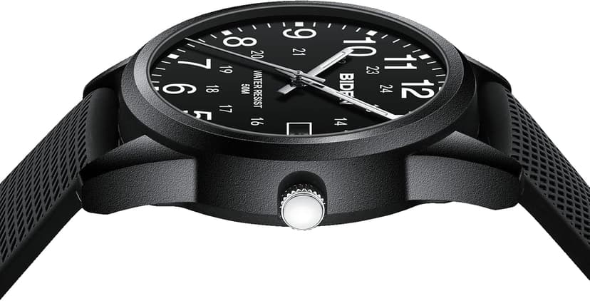 LN LENQIN Mens Watches Analog Quartz Sports Unisex 30M Waterproof Nurse Watch for Men Women Medical Professionals Military Time with Second Hand Glowing Easy to Read Dial