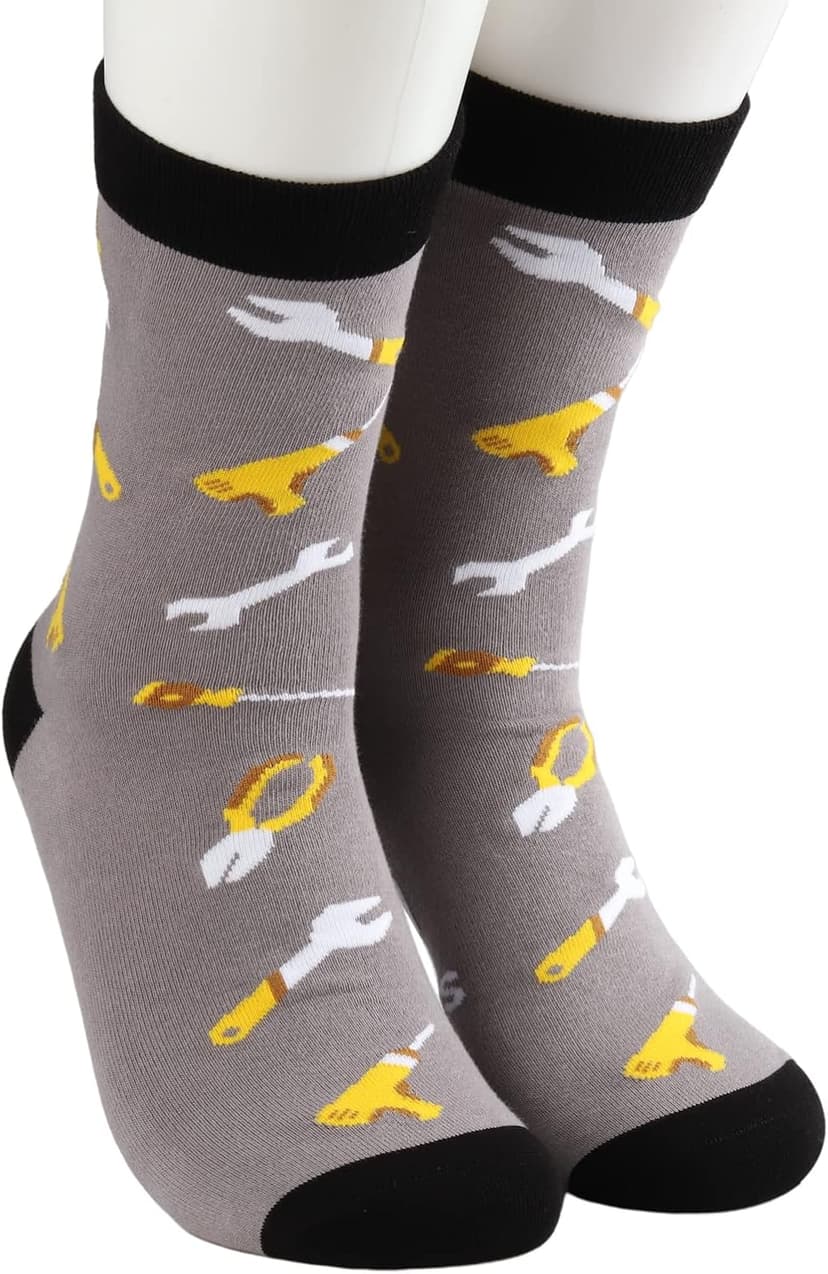 MBMSO Maintenance Worker Gifts 2 Pairs That's What I do I Fix Stuff and I Know Things Socks Handyman Gifts Repair Man Gift