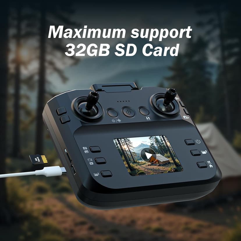 F417PRO Drone with Camera 1080P for Adults Kids, Mini Drone with Screen, Adult Drone, Dual 90° Lens, LED Lights, Optical Flow, Modular Battery, Beginner Drone, One Key Start, Headless, 3D Flip, Case