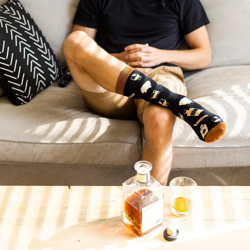 Lavley Food Socks - Hilarious gift for food lovers and snack fans - Great gag gift or stocking stuffer for holidays