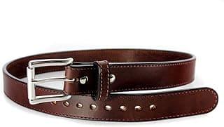 Daltech Force Steel Core Reinforced Leather Gun Belt - Thick Gun Belts for Concealed Carry CCW