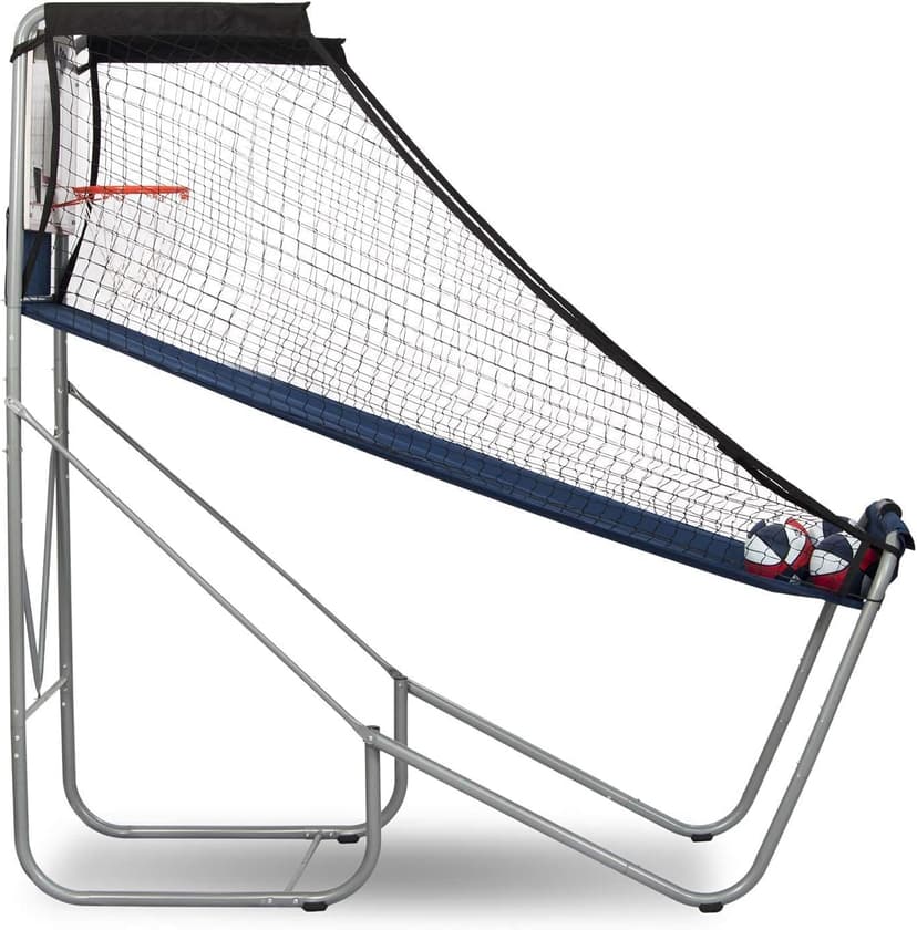 Pop-A-Shot Home Single Shot | Arcade Basketball Fun at Home | Infrared Sensor Scoring | 6 Game Modes | 4 Balls | Foldable Storage | for All Players