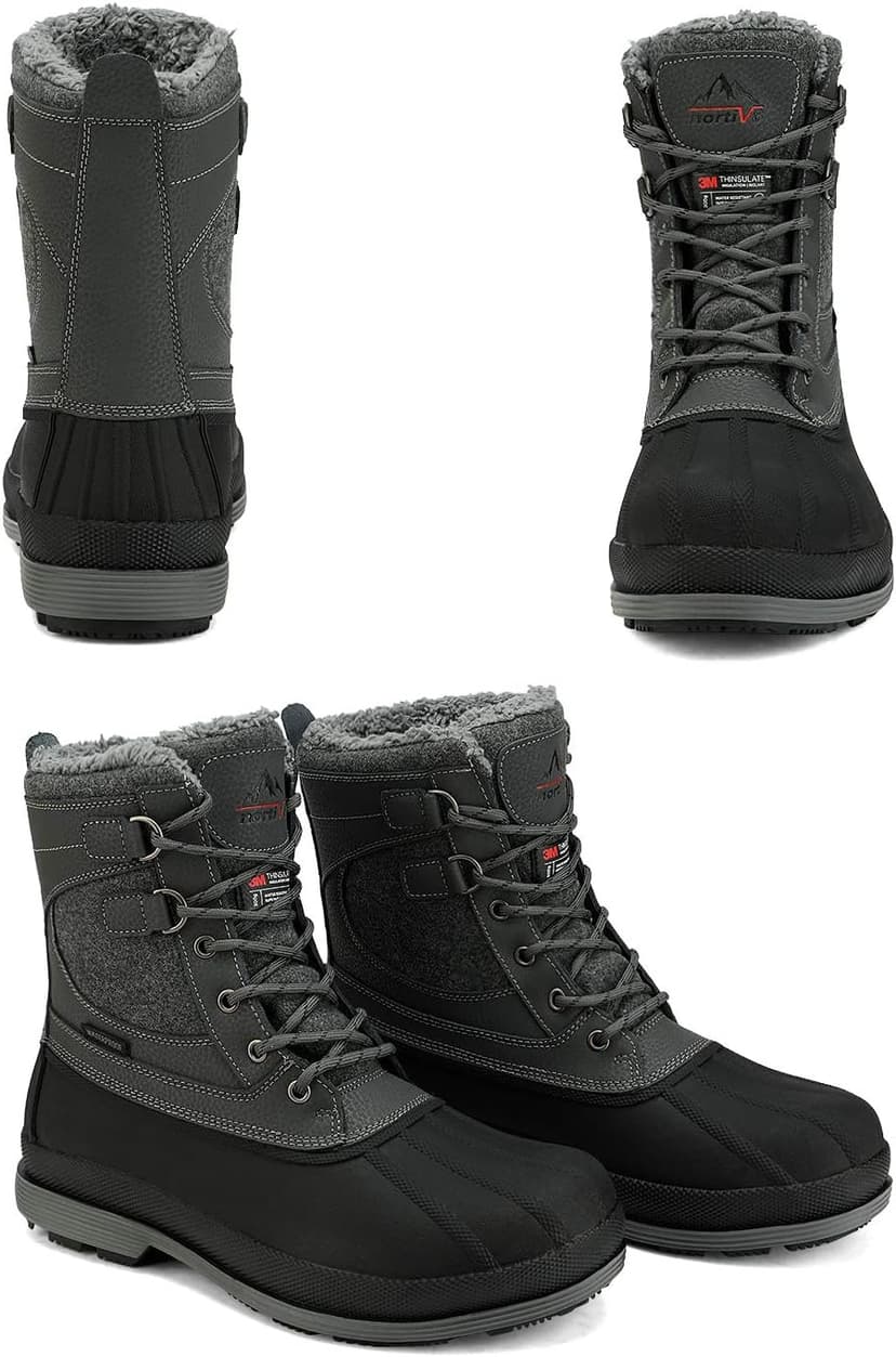 NORTIV 8 Men's Waterproof Winter Snow Boots AVENUE