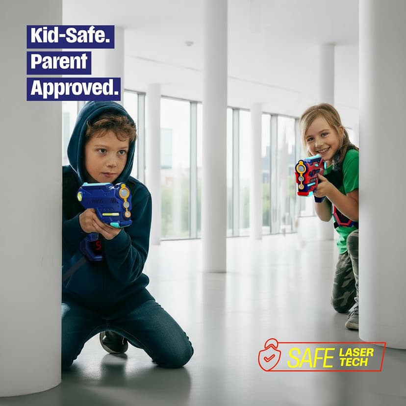 Toys for Boys Ages 8-12 Years - Teens Boys Toys Age 8-10 Years Gift - Lazer Tag Guns & Vests Laser Tag Set of 2 - Gifts for 8 9 10 11 12 13 Year Old Boy Gifts Birthday B0FQ7BKVF1