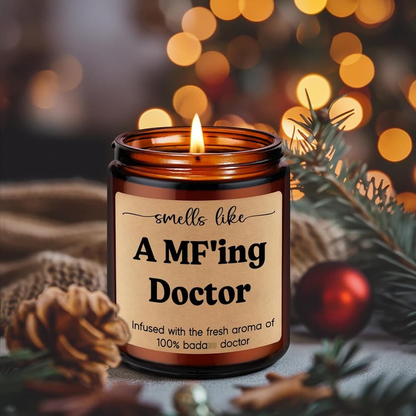 Med School Appreciation, Acceptance, Christmas, Residency Graduation Gifts for Doctors Female, Male Future Surgeon, Best Dr. Miracu Candle, Doctor Gifts for Women Men, Funny Cool Medical Student Gifts B0CYGZPW3N