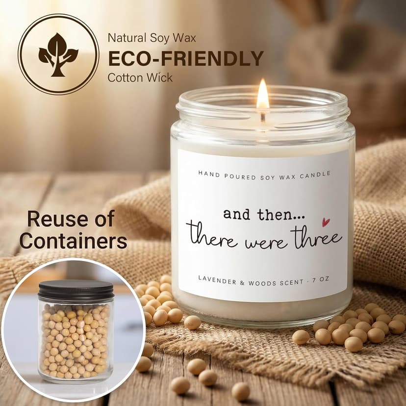 New Mom Gifts, Postpartum Gift for Moms, Gift for New Moms After Birth, New Parents Gifts for Couple, First Time Mom to Be - Lavender Scented Candle 7oz B0FG26C97G