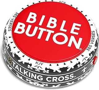 Bible Button | 365 Uplifting KJV Verses | Faith Based Gifts - Christian Gifts for Men - Bible Gifts for Woman - Bible Verse Gift