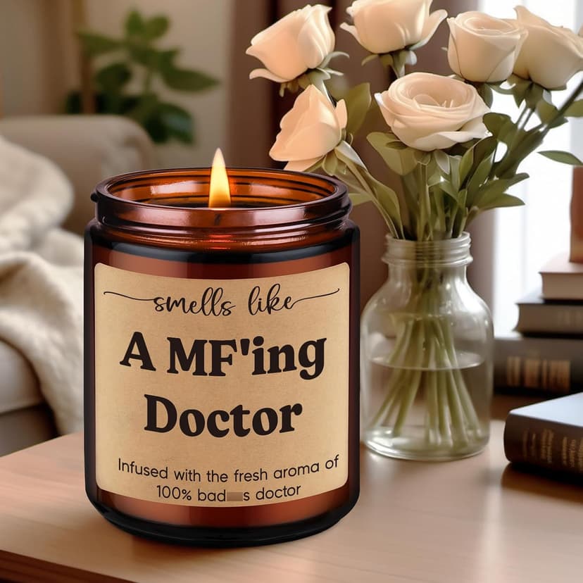Med School Appreciation, Acceptance, Christmas, Residency Graduation Gifts for Doctors Female, Male Future Surgeon, Best Dr. Miracu Candle, Doctor Gifts for Women Men, Funny Cool Medical Student Gifts B0CYGZPW3N