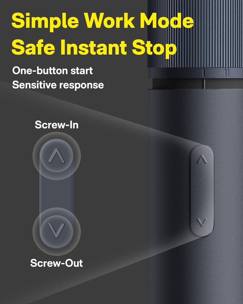 1/4'' Hex, Magnetic Lid, 1500mAh Rechargeable, LED Light, Ideal for Furniture Assembly, Home Improvement, and Garage Projects HOTO 25-Piece Upgraded Electric Screwdriver Kit, Cordless Screwdriver B0BLMQ8BXB