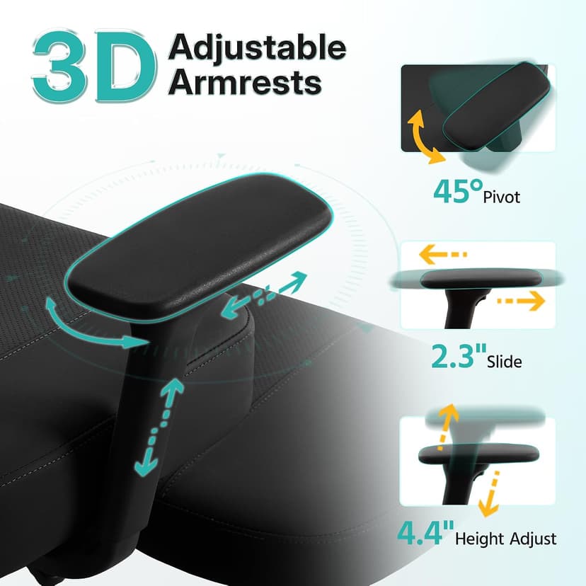 AreShark Criss Cross Office Chair with Armrest Wheels & Stretchable Rotating Footrest, Ergonomic Cross Legged Swivel Chair with Back Support& Adjustable Height for Yoga Kneeling Meditation Home Office