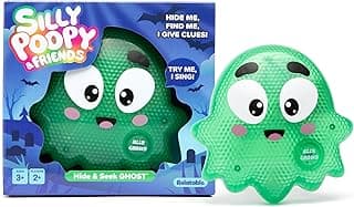 Silly Poopy & Friends™ Hide & Seek Ghost™ by Relatable, The Kid-Friendly Hide & Seek Game, Great Toddler Toys for Learning & Play, Fun Toddler Halloween Toys and Kids Halloween Games