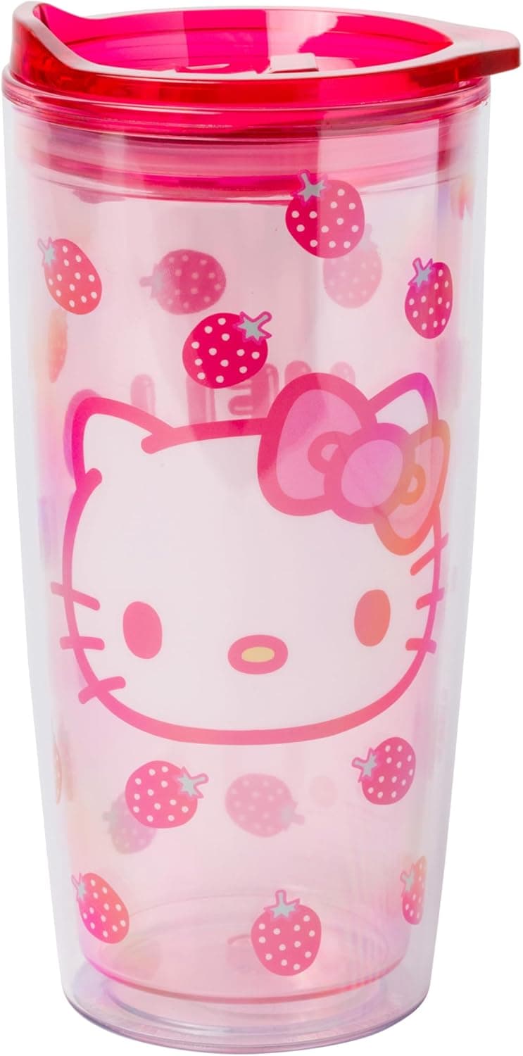 Touchland x Hello Kitty® Hand Sanitizer + Mist Case, Scented & Stylish Hydrating Sanitizer Spray Bundle, Travel Size, Dye Free