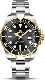 LN LENQIN Mens Watches Stainless Steel Waterproof Analog Quartz Watch for Men with Date Luminous Fashion Wristwatch