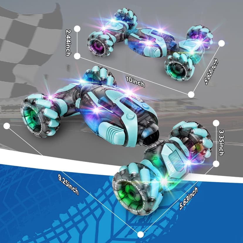ZMMB Gesture Sensing RC Stunt Car - Best Gifts for Boys 6-12 Year Old 360° Rotating 4WD Remote Control Transform Hand Controlled Car Birthday Presents for Kids Age 7 8 9 10 11 yr B0D4C54FWX