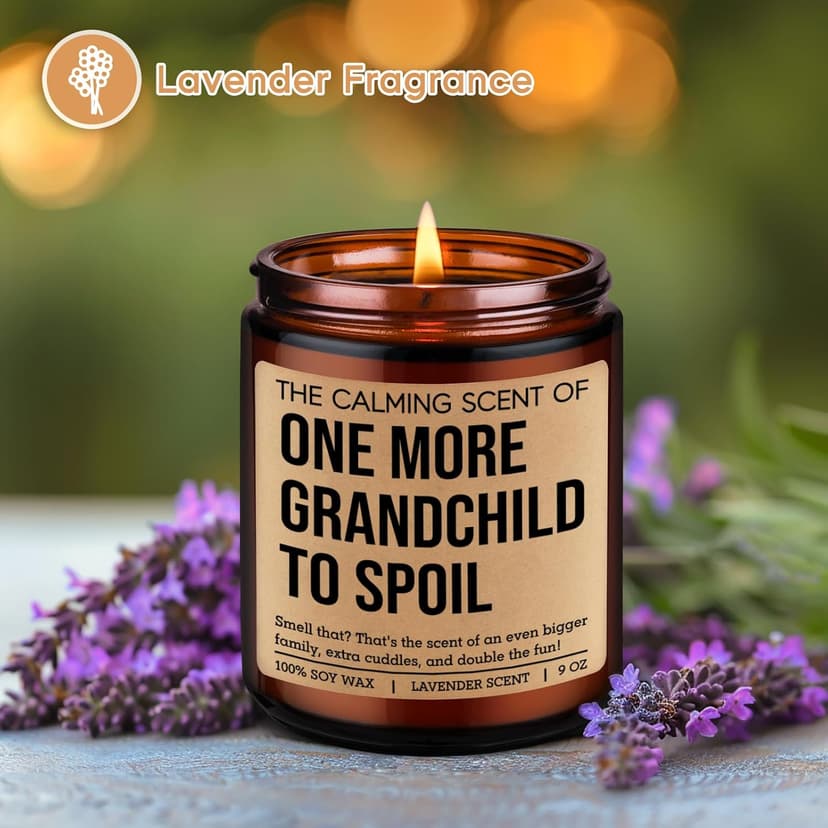 Miracu One More Grandchild Candle, Pregnancy Announcement for Grandparents, Baby Announcements Ideas, Pregnancy Reveal to Parents, Funny 2nd, Second Baby, Grandparents Again Gifts for Grandma Grandpa
