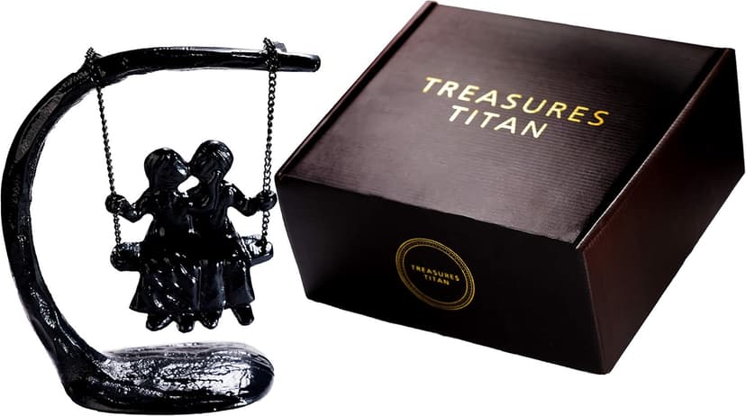 for Couple, Iron Anniversary, Marriage, Gift for Wife, Cool Engagement Gift, Wedding Anniversary Sculpture 7.5"x7"x3". Expresses Passion and Love. Gift Wrap Available