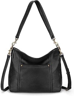 befen Genuine Leather Hobo Crossbody Bags for Women Retro Leather Purses Handbags Shoulder Bag with 2 Shoulder Straps