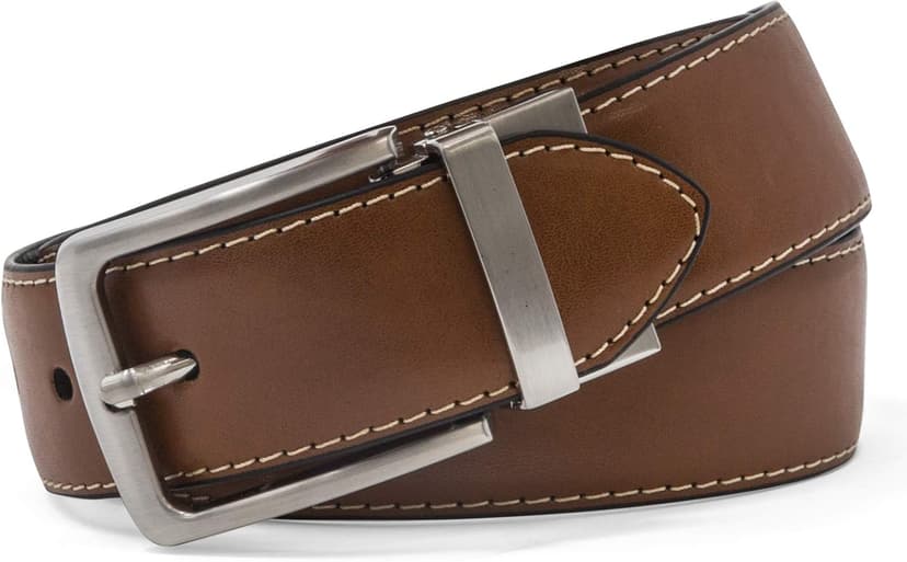 Steve Madden mens Reversible Men's Dress Casual Every Day Leather Belt