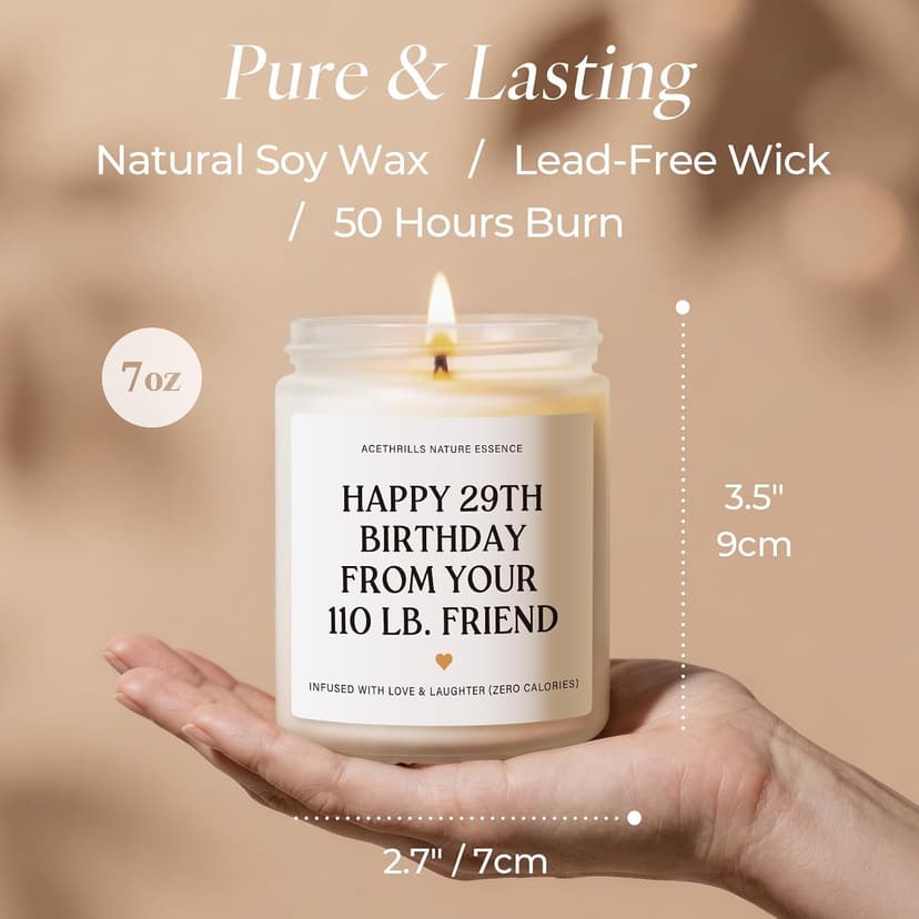 Friendship Gifts for Women, Bestie, BFF, Unique, 30th 40th 50th 65th 70th 75th 80th Birthday Gift for Women Best Friend Birthday Gifts for Women Friendship - Lavender Scented Candle B0FR252WYL