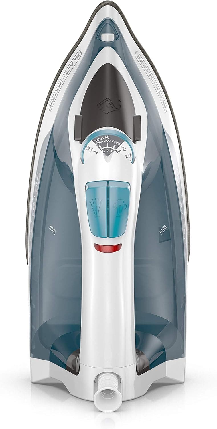 BLACK+DECKER Easy Steam Compact Iron, with Non Stick Soleplate