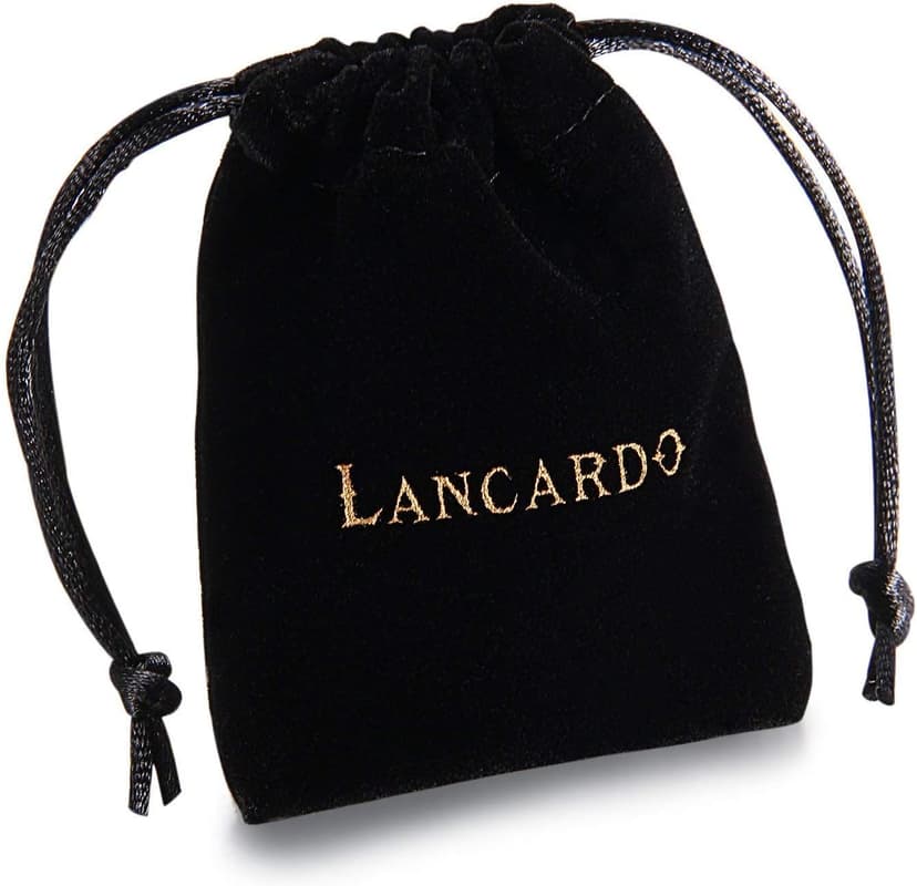 Lancardo Simplicity Analog Quartz Watch with Woven Nylon Band Luminous Hand Military Time 24H (Black) for Men