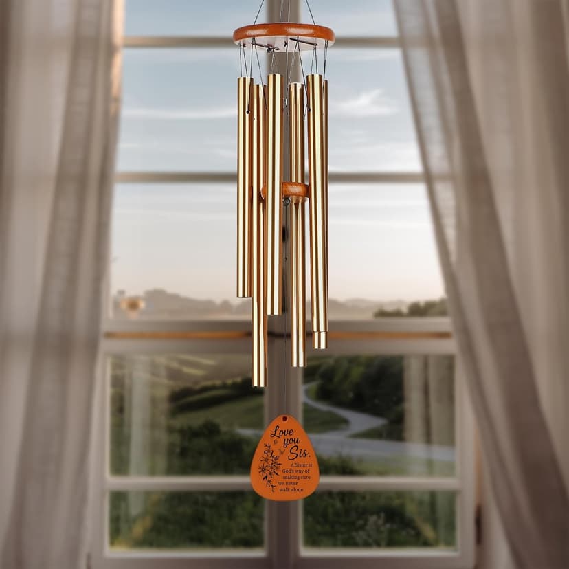 A Sister is God's Way We Never Walk Alone Wind Chimes Birthday Gifts for Sister Gifts from Sisters, Brother - 28" Sisters WindChimes Gift for Christmas, Anniversaries B0DY48TF13