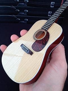 Axe Heaven AC-001 10-Inch Classic Natural Finish Acoustic Miniature Guitar Replica Collectible, Rosewood Finish Back