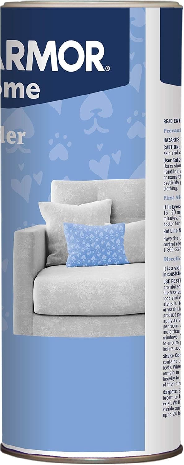 PETARMOR Home Carpet Powder for Fleas and Ticks, Protect Your Home From Fleas and Deodorizes Carpets, 16 Ounce