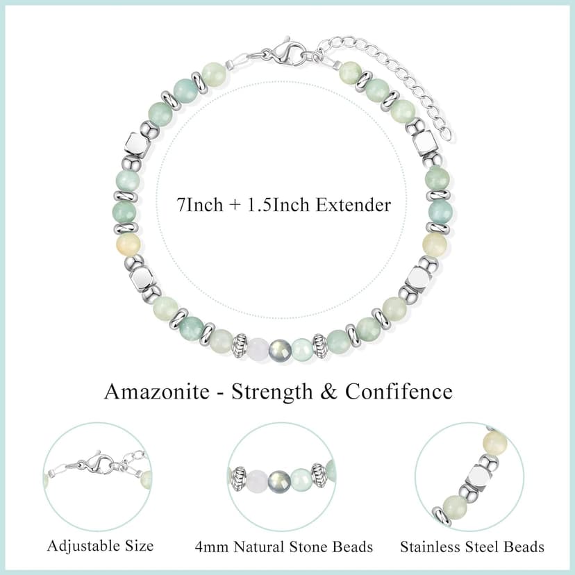 𝗚𝗶𝗳𝘁𝘀 𝗳𝗼𝗿 𝗪𝗼𝗺𝗲𝗻 𝗠𝗼𝗼𝗻𝘀𝘁𝗼𝗻𝗲 𝗔𝗺𝗮𝘇𝗼𝗻𝗶𝘁𝗲 𝗕𝗿𝗮𝗰𝗲𝗹𝗲𝘁𝘀, New Beginnings Retirement Christmas Graduation Birthday Good Luck Gifts for Women Mom Grandma Sister Coworkers Friends