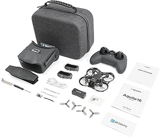 BETAFPV Aquila16 FPV Kit with LiteRadio 2 SE Transmitter for Simulator, VR03 Goggles with DVR Recording Function, 3 Flight Modes, Supported 1S RTF Kit for FPV Beginner to Fly Indoor & Outdoor ELRS V3