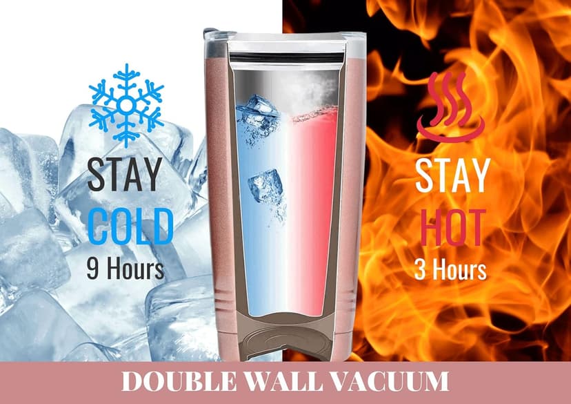 Onebttl Great Aunt Gifts from Niece, Nephew, Insulated Stainless Steel Wine Tumbler with Lid and Straw, Auntie Gifts for Mother’s Day, Birthday, Christmas, 20 oz, Rose gold, World's Greatest Great