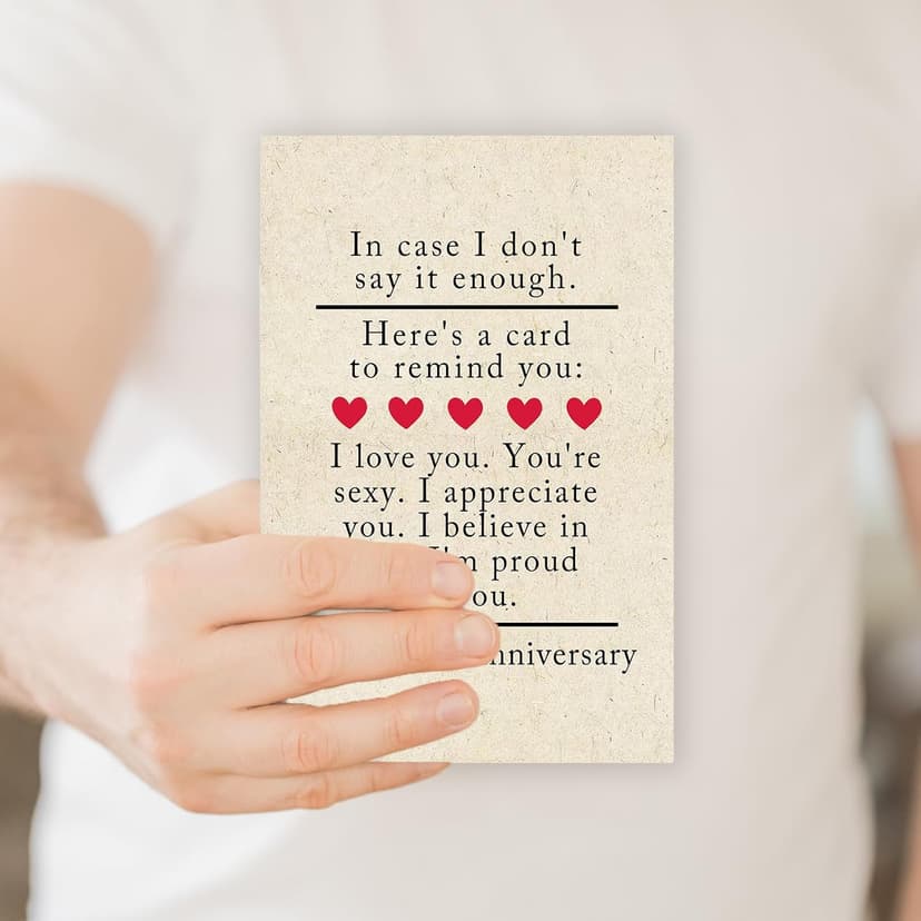 5 Year Anniversary Card Gifts for Him Her,Happy 5th Anniversary Card for Woman Men,Wood Anniversary Cards Gifts for Husband Wife,5th Wedding Anniversary Cards