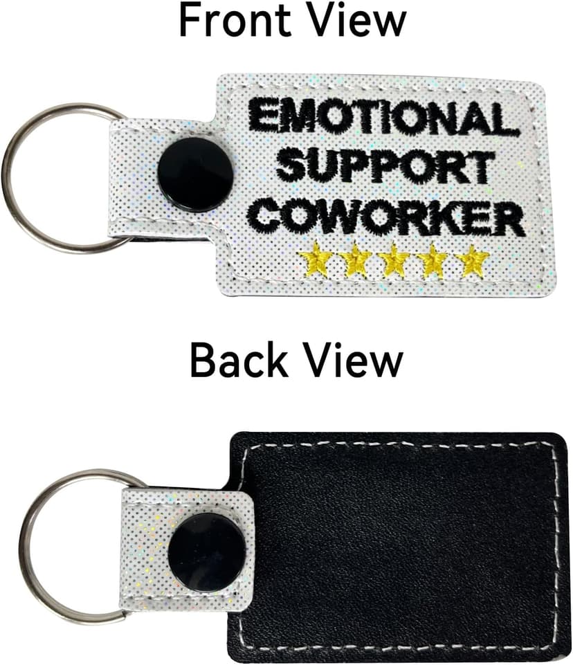 Coworker Gifts: Emotional Support Keychain for Work Bestie & Christmas