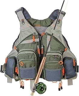 Kylebooker Fly Fishing Vest Pack Adjustable for Men and Women