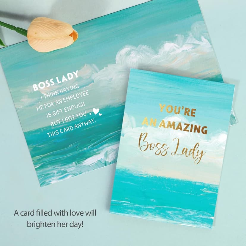 Boss Lady Gifts for Women, Bosses Day Gifts for Women, Best Boss Christmas Gift with Canvas Tote Bag, Funny Cool Box for Bosses Female, Office Leader Appreciation Gift for Birthday Boss's Day