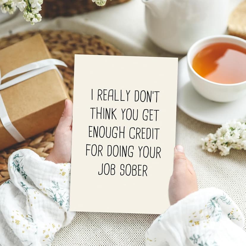 Funny Boss Day Card Gift, Best Retirement Card Gifts for Woman Men, Just Because Card for Him Her, Heartfelt Thank You Card for Coworker Work Friend Leader